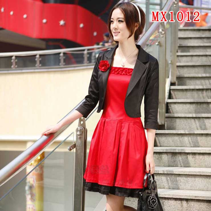 2012 spring and autumn DUOYI gentlewomen skirt twinset ol dress set