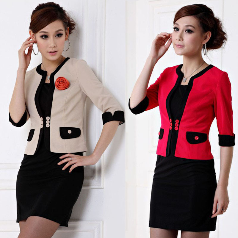 2012 spring and autumn fashion new arrival female work wear set female formal work wear professional set skirt