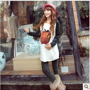 2012 spring and autumn maternity clothing casual letter maternity top maternity long-sleeve T-shirt