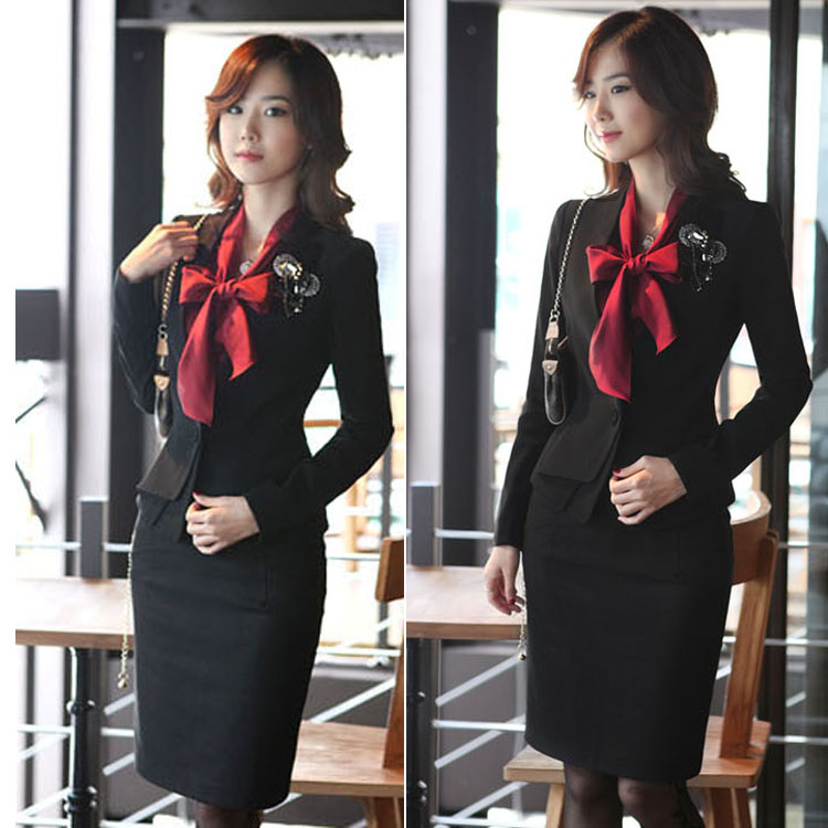 2012 spring and autumn ol female set blazer formal fashion three pieces set manager service women's