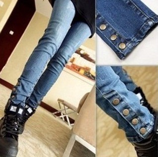 2012 spring and autumn tight skinny pants pencil pants jeans female casual pants