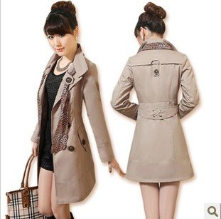 2012 spring and autumn women's slim double breasted long-sleeve trench outerwear trench