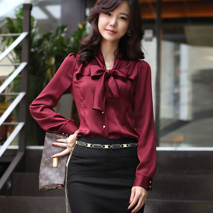 2012 spring and autumn work wear women's ol shirt female fashion elegant slim women's shirt top