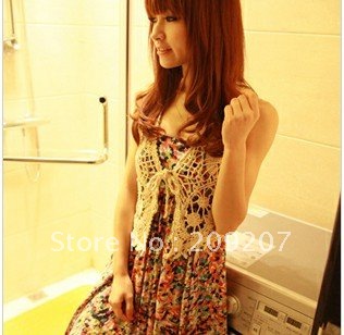 2012 spring and summer bohemia cutout crochet vest coat short vest small cape shrug female