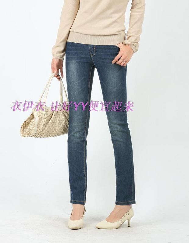 2012 spring and summer Women 100% cotton skinny pants jeans pencil pants plus size 8l k199 (WC001)