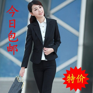 2012 spring and summer work wear suit women's work wear ol fashion white-collar professional set