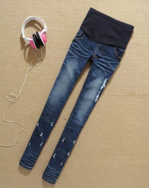 2012 Spring Blue pregnant women Pencil pants Maternity jeans free shipping