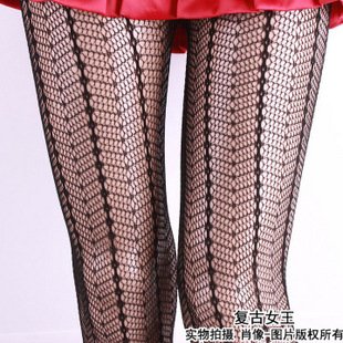 2012 Spring Fish Bone Stocking tights Old Black Fishnet Hose Panty Hose