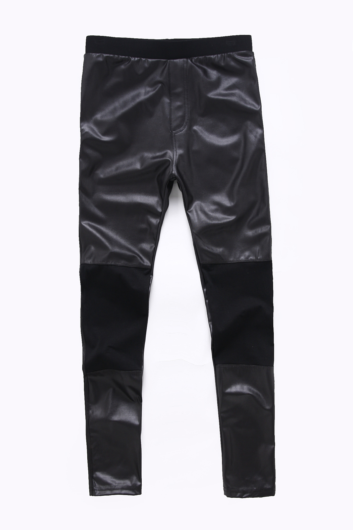 2012 spring new arrival leather matte legging faux leather legging pants slim legging