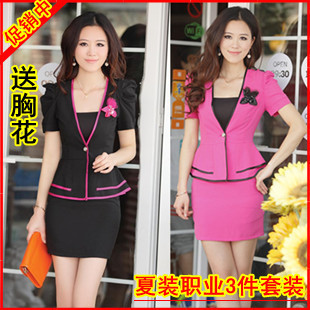 2012 spring ol work wear clothing set dresses fashion professional set outerwear summer