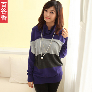 2012 spring turtleneck loose long design cashmere sweater women basic knitted sweater