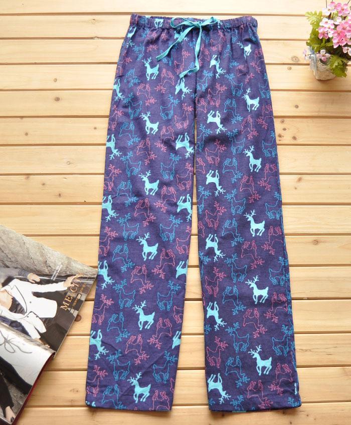 2012 spring Women 100% cotton pajama pants lounge pants trousers 4l k456