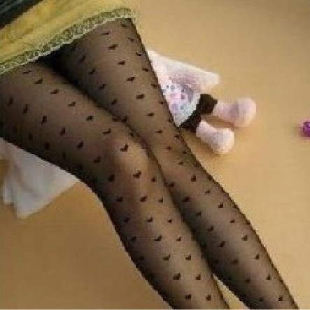 2012 spring women's love sexy pantyhose stockings winter legging