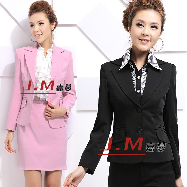 2012 spring work wear women's set formal suit ol professional set female western-style trousers