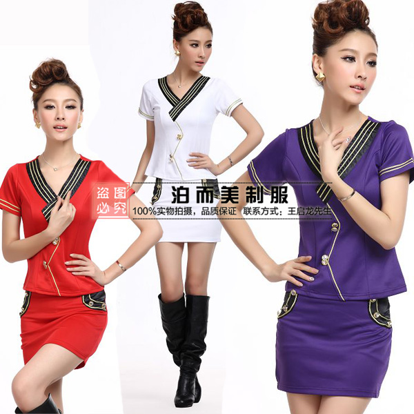 2012 stewardess clothes stewardess uniforms clothes sauna work wear clothes