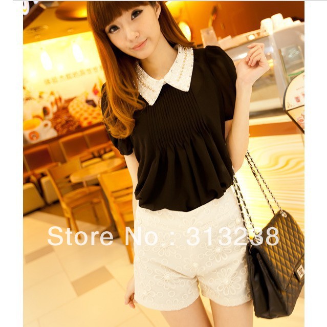 2012 summer chiffon pleated woman 13 candy colors miniskirt pantskirt big size shorts legging free shipping