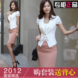 2012 summer clothes new Korean fashion OL temperament wear short-sleeved skirt   2101