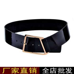 2012 summer fashion genuine leather candy color belt genuine leather wide cummerbund belt strap