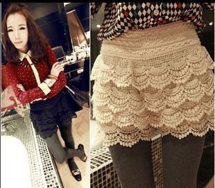 2012 summer high quality universal crochet shorts lace shorts women's single-shorts