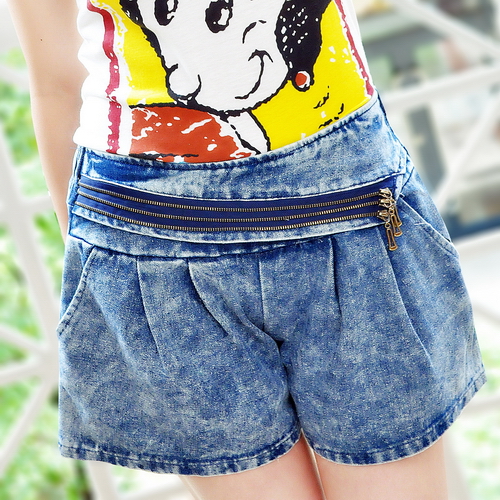 2012 summer loose denim short trousers thin jeans shorts female