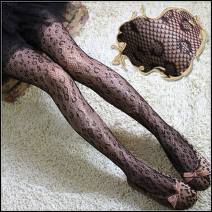 2012 summer new arrival women's fashion sexy pantyhose sexy leopard print fishnet stockings FREE SHIPPING