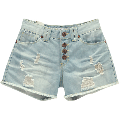 2012 summer plus size casual loose hole Women slim denim shorts yu1278