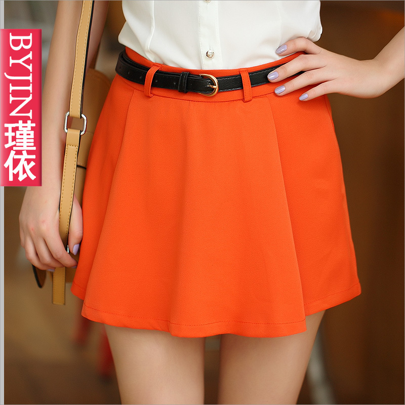 2012 summer short culottes female shorts basic skirt culottes k003