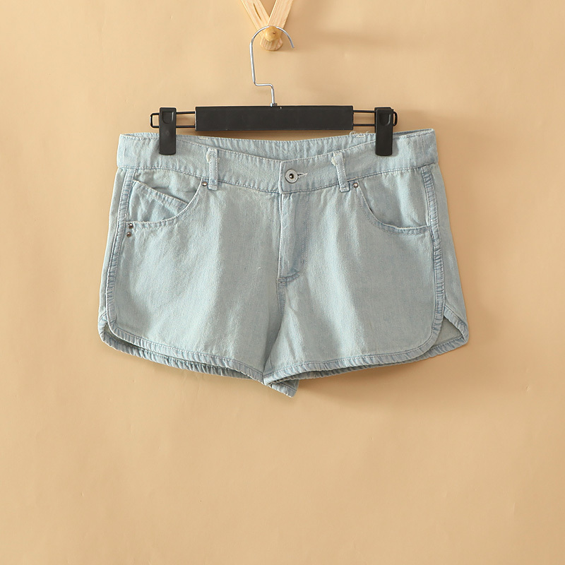 2012 summer vivi magazine loose water wash 100% cotton low-waist all-match denim shorts