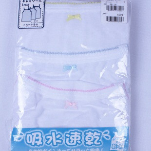 2012 summer white spaghetti strap top summer ultra-thin 100% cotton sweat absorbing breathable girls clothing