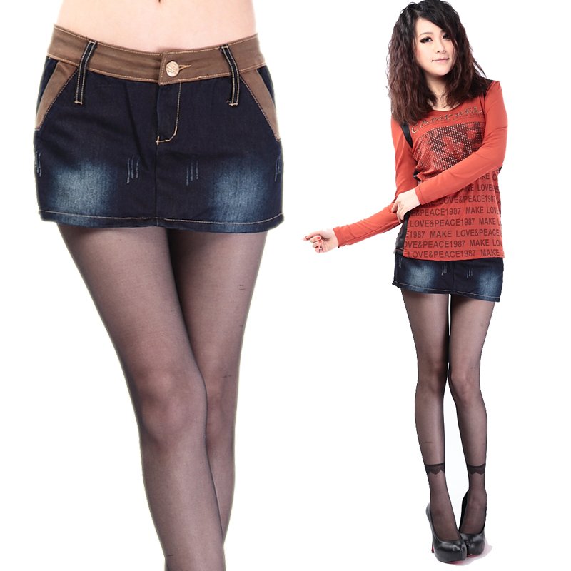 2012 summer women's denim shorts fashion basic skirt pants plus size thermal trousers