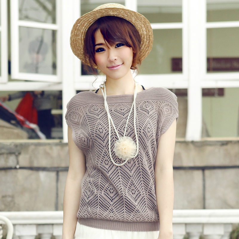 2012 summer women's elegant cutout raglan sleeve female sweater 765