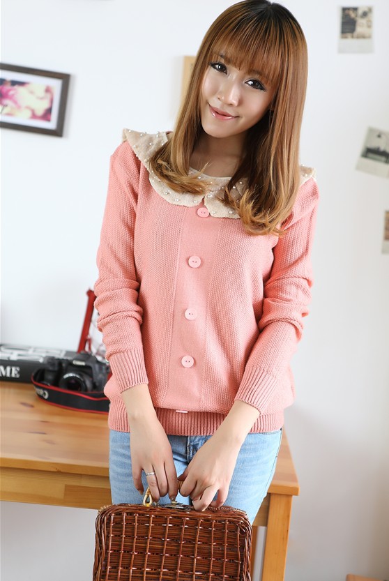 2012 sweater female outerwear women's regular style pullover basic sweater