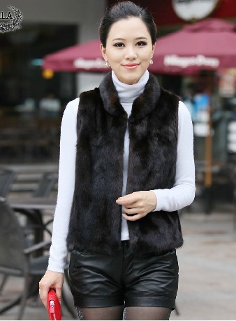 2012 sz faux stand collar faux outerwear vest