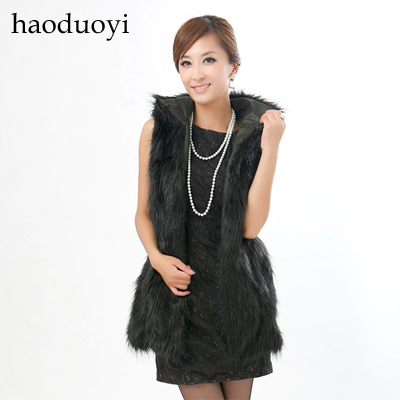 2012 Tan black fur coat vest woman fur vest all sizes free shipping