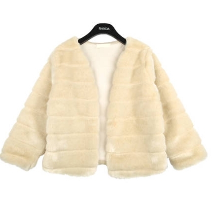 2012 thickening thermal artificial faux short jacket imitation mink overcoat female Faux Fur