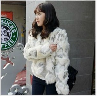 2012 three-color wool faux collarless short design outerwear 9233