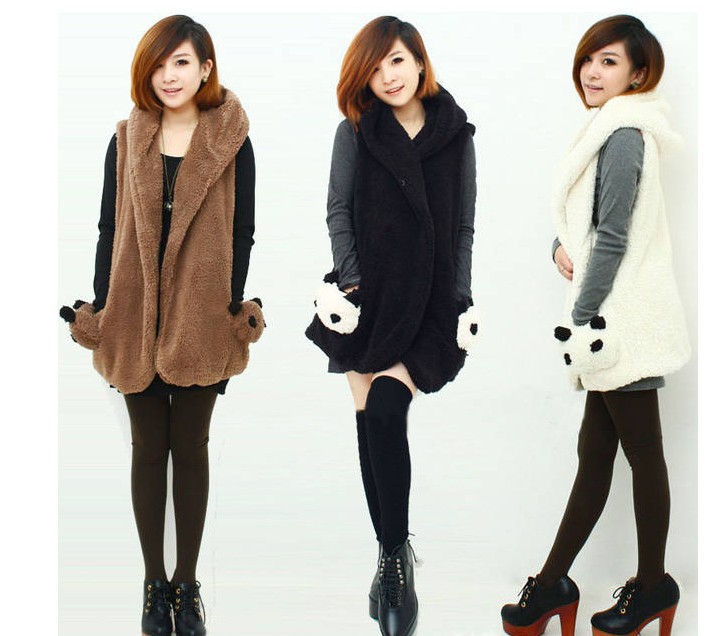 2012 trophonema women's vest faux vest fashion hooded spring and autumn outerwear