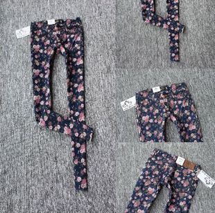 2012 vintage tight pencil pants women rose jeans