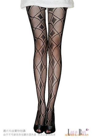 2012 Western Fashion big diamond squared Retro Stocking  tights Old Black Fishnet Hose Panty Hose