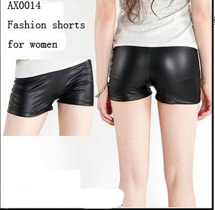 2012 Wholesale Faux Leather Short Pants Legging 5pcs/lot High Quality Women Shorts Pant Free Ship AX0015