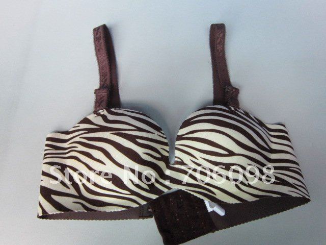 2012 wholesale supplies sexy  Striped lady padded Full coverage bra  underwear women wholesales and retail