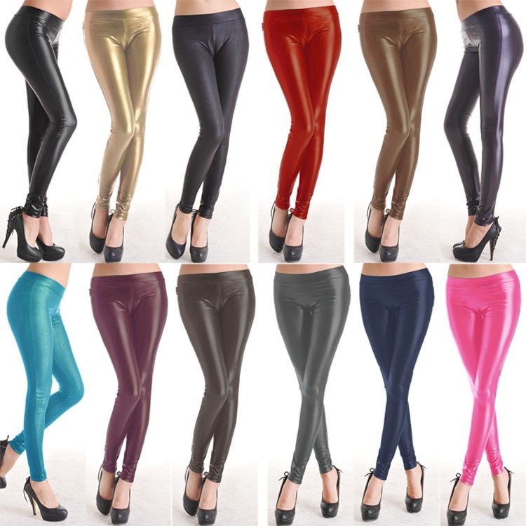 2012 wild fashion Europe/America sexy imitation leather low waist/rise women's leggings/capris/pants/trousers/tights,retail