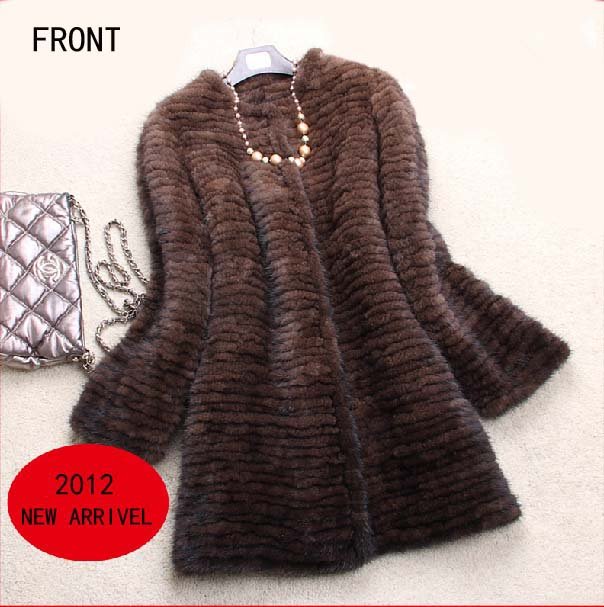 2012 WINTER  100% EUROPEAN  MINK FUR COAT/MINK FUR THICK KNITTED JACKET*EMS FREE SHIPPING* NO.SU-1211-1