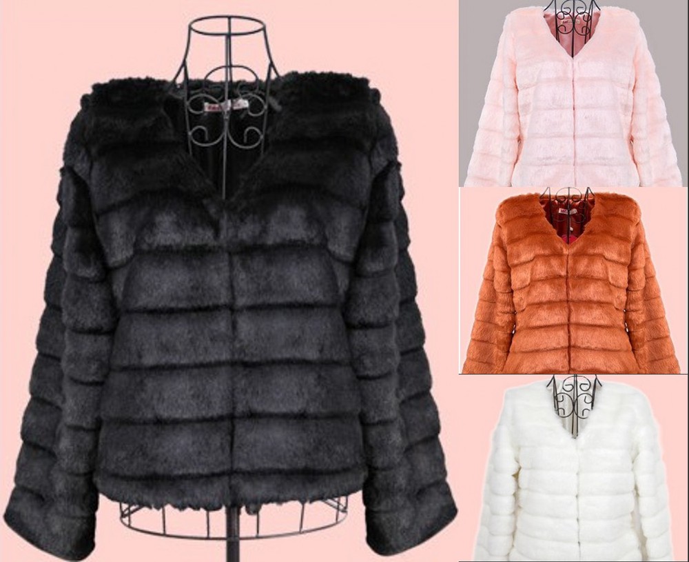 2012 Winter 6 Colors 4 Size Women Lady Faux Rex Rabbit Fur Single Breasted Long Sleeve Short Coat Outerwear