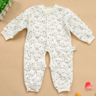 2012 winter autumn and winter baby open files romper baby breathable underwear