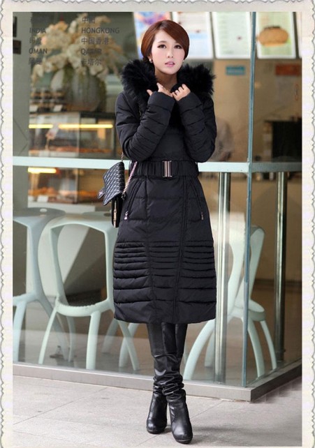 2012 winter card ultra long down coat women slim fashion ultralarge raccoon fur