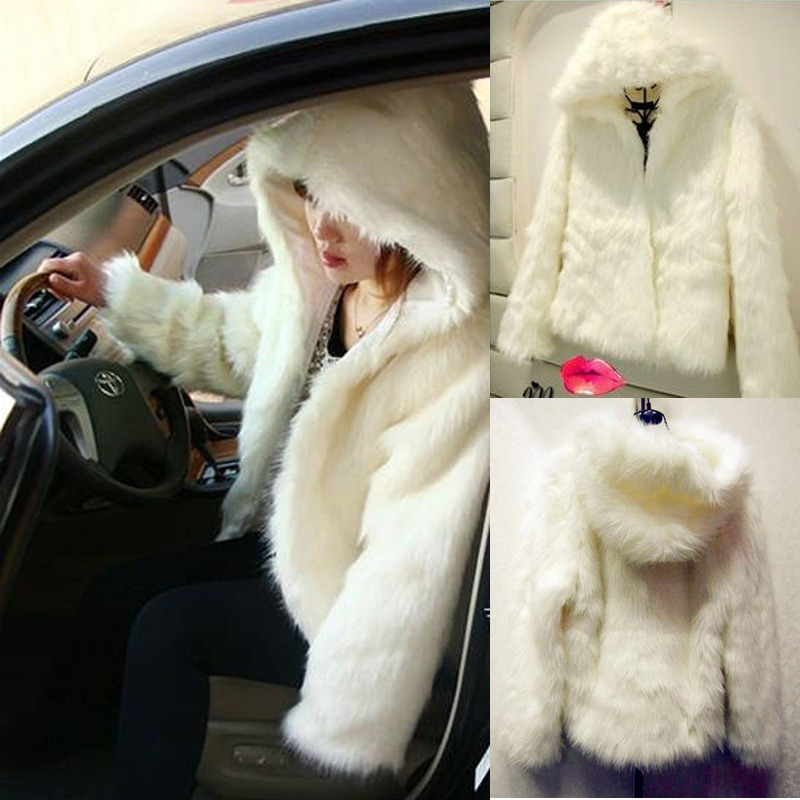 2012 winter coat outerwear women's winter outerwear female winter Faux fur coat short design cap overcoat