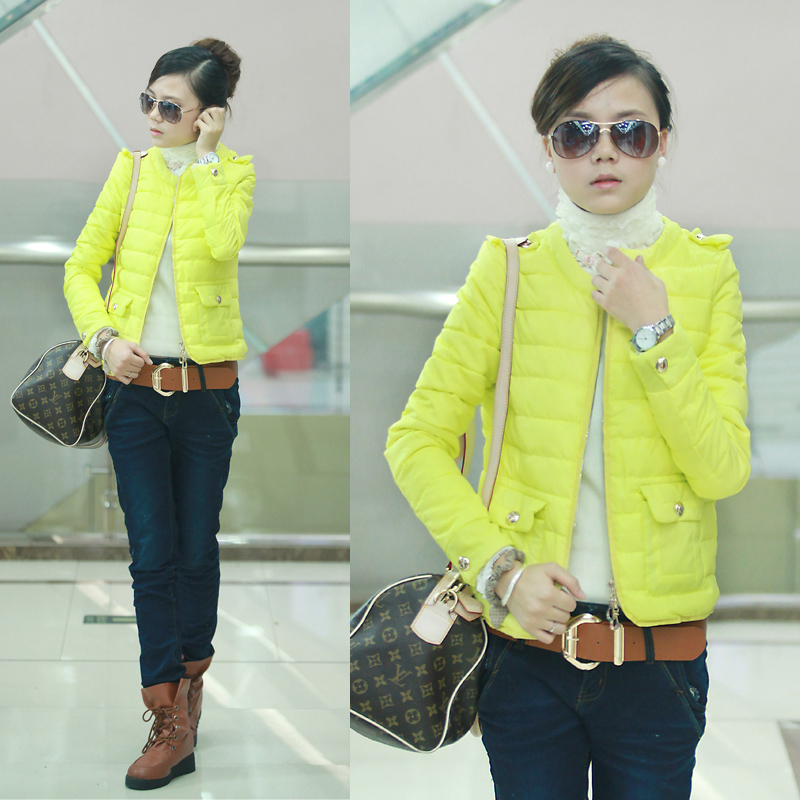 2012 winter down coat outerwear thin down coat female