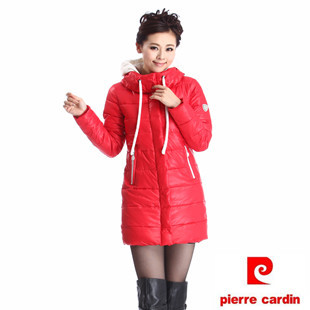 2012 winter down cotton fashion medium-long casual white cap female cotton-padded jacket