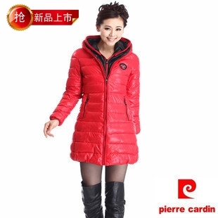 2012 winter down cotton female fashion medium-long t casual with a hood cotton-padded jacket